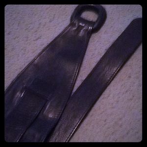 Wide MOD🕶Dark Plum Leather Belt